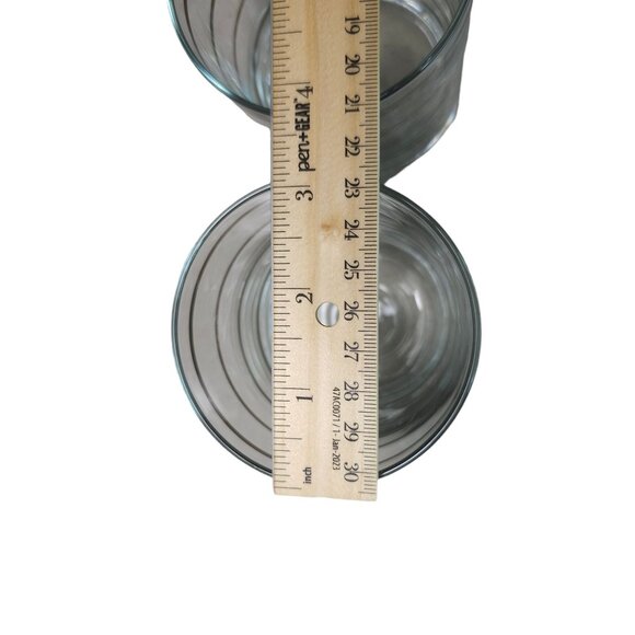 Vintage Georges Briard Silver Rimmed Glass Tumblers Set Of 2 Mid-Century Modern - Picture 8 of 15